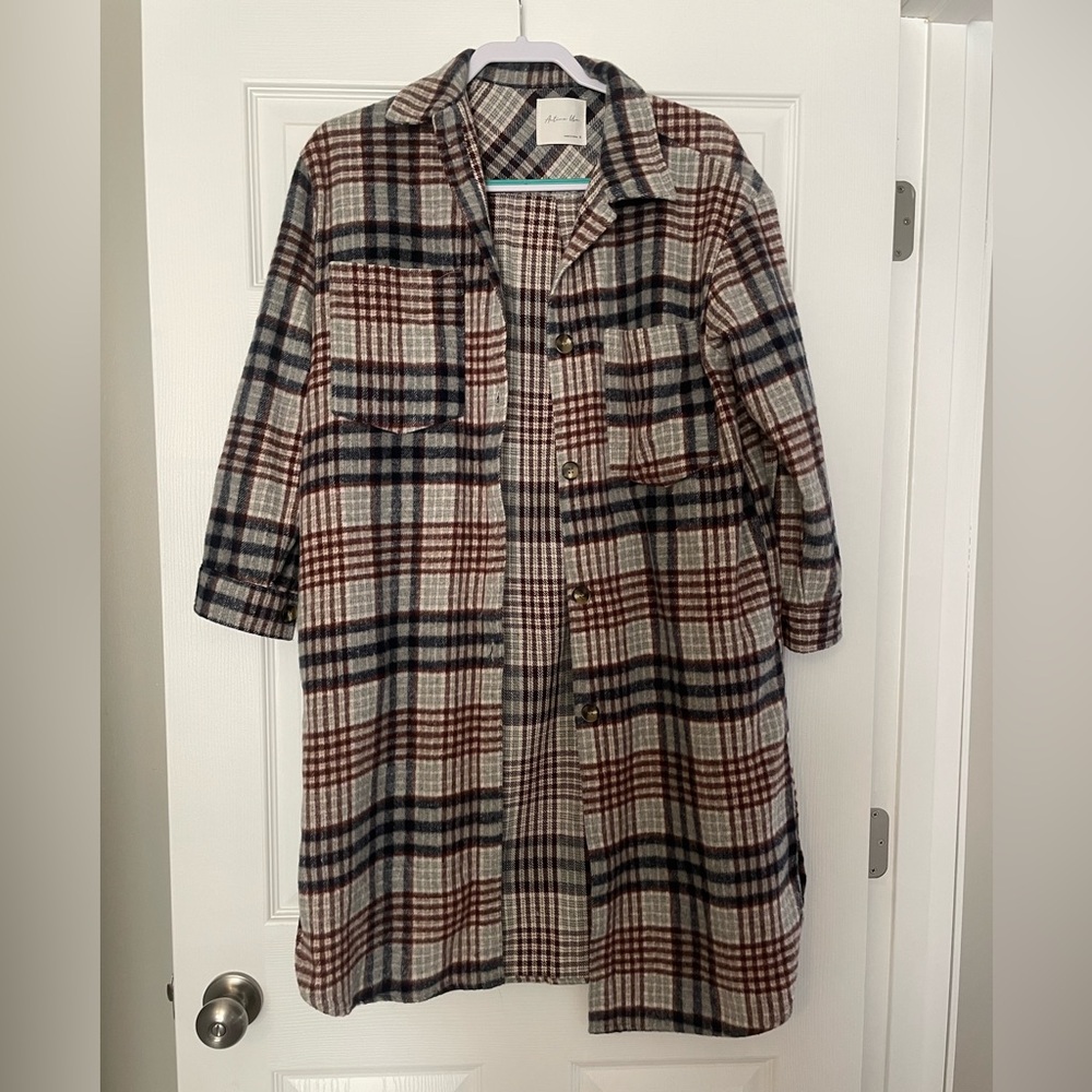 Long Flannel Jacket